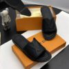 Louis Vuitton Leather Slides