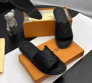 Louis Vuitton Leather Slides