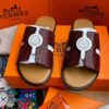 Hermes Crocodile Slides