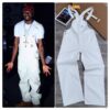 White Denim Overall (Dungarees)
