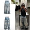 Light Blue Oversized Baggy Jeans