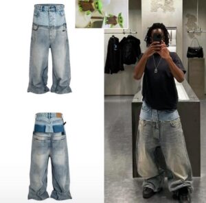 Light Blue Oversized Baggy Jeans