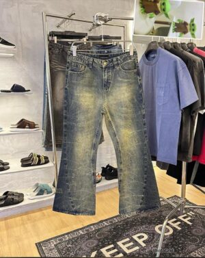 Vintage Dirty Wash Bootcut Jeans