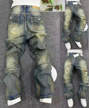 Vintage Dirty Wash Ripped Baggy Jeans