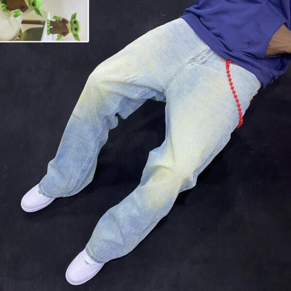 Light Blue Basic Straight Jeans