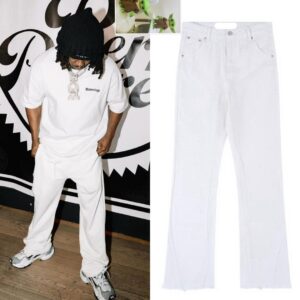 Premium White Wide-Leg Denim (Luxury Street Fit)