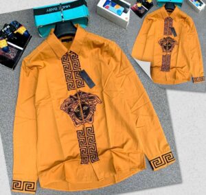 Versace Inspired Designer Long Sleeve Shirt