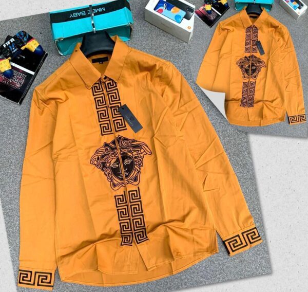 Versace Inspired Designer Long Sleeve Shirt