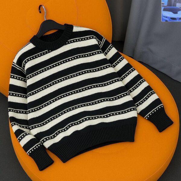 Premium Luxury Stripe Knit Sweater