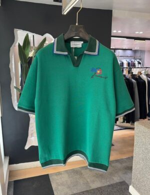 WhatsApp Image 2026-02-17 at 01.44.33 Casablanca Premium Green Polo Shirt