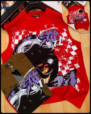 Racing Spirit Sleeveless Graphic Shirt