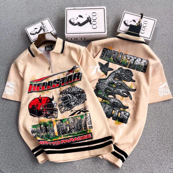 Hellstar Premium Graphic Zip Polo