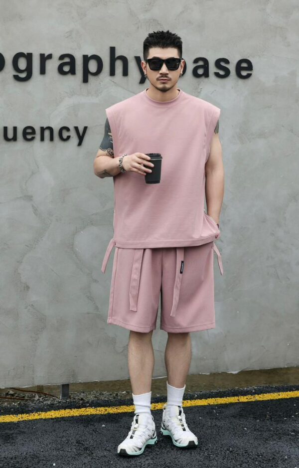 Sleeveless Casual Luxury Short Set (brown color available )