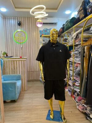 Classic Polo & Shorts Set (Black)