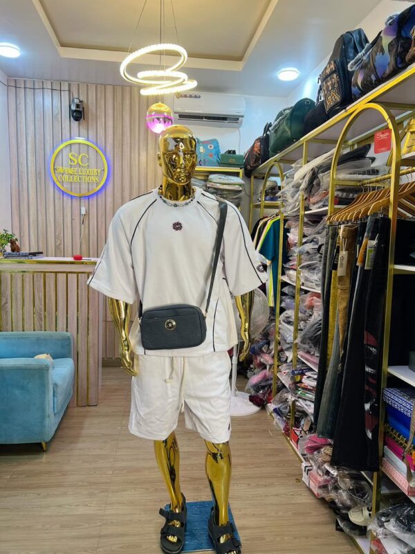 White Luxury Casual Short Set