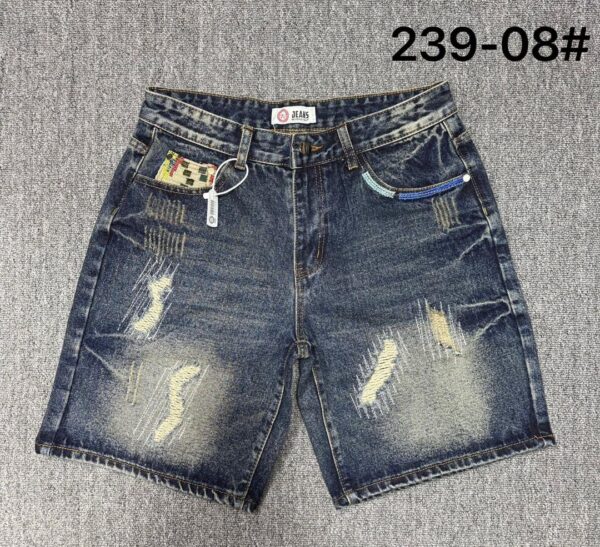 Vintage Washed Ripped Denim Shorts