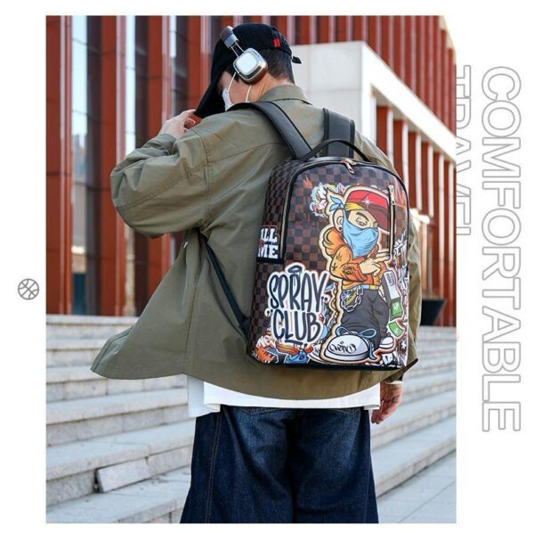 Street Spray Club Fashion Backpack