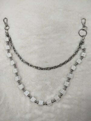 White Dice Chain Waist / Jeans Accessory