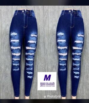 Ripped High Waist Skinny Jeans