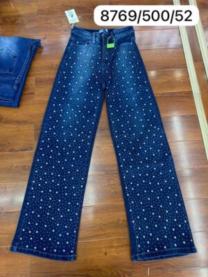 WhatsApp Image 2026-02-22 at 18.09.53 (1) Crystal Stone Wide Leg Denim Jeans