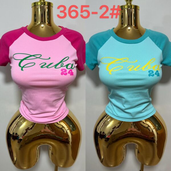 Cuba Print Fitted T-Shirt