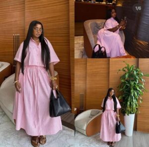 WhatsApp Image 2026-02-22 at 18.34.54 Pink Stripe Maxi Shirt Dress
