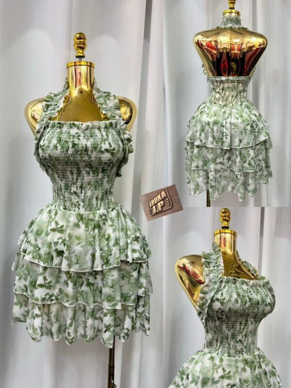 Floral Smocked Layered Mini Dress