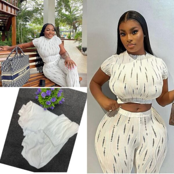 Ribbed Crop Top & Pant Set