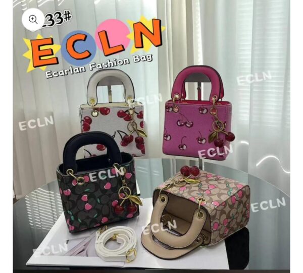 Cherry Charm Mini Top Handle Bags