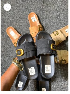 Buckle Strap Casual Slide Slippers