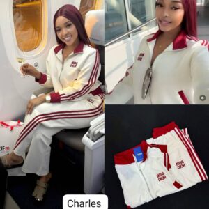 Miss Dior Cream & Red Two Piece Tracksuit