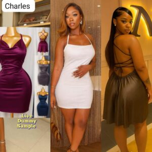 Halter neck mini dress