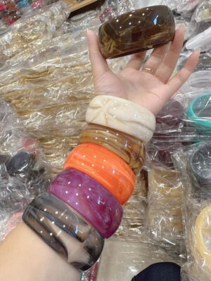 Acrylic chunky bangles