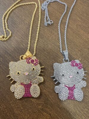 Hello Kitty iced pendant necklace