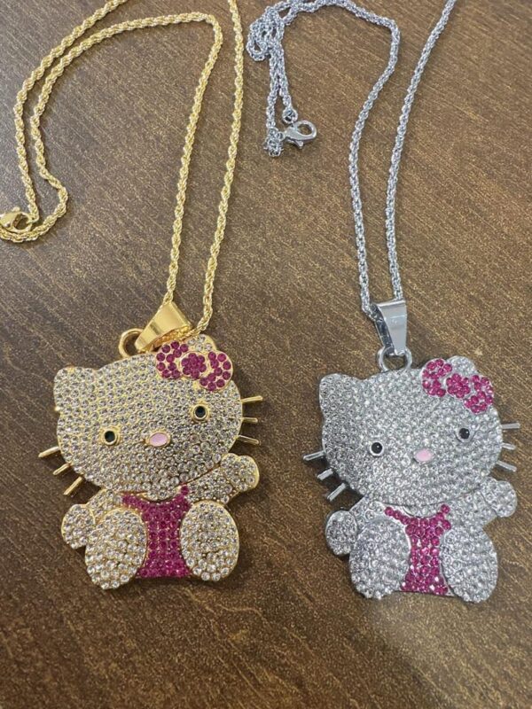 Hello Kitty iced pendant necklace