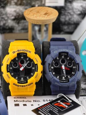 G-Shock Casio sport watches (yellow & blue)