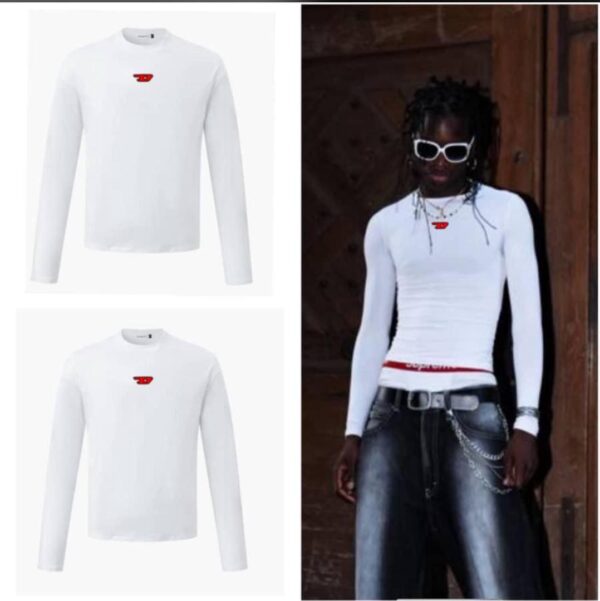 White Diesel Long Sleeve Top