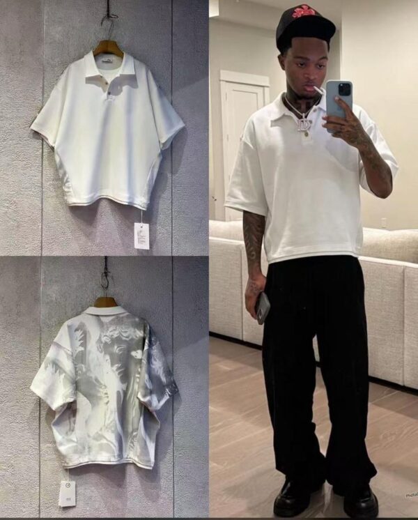 Oversized polo shirt (graphic back design)