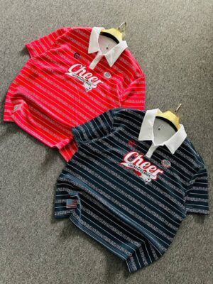 WhatsApp Image 2026-05-03 at 09.09.29 Cheer” striped polo shirt
