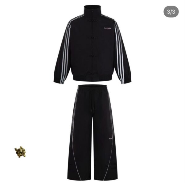 Black 2-piece tracksuit set