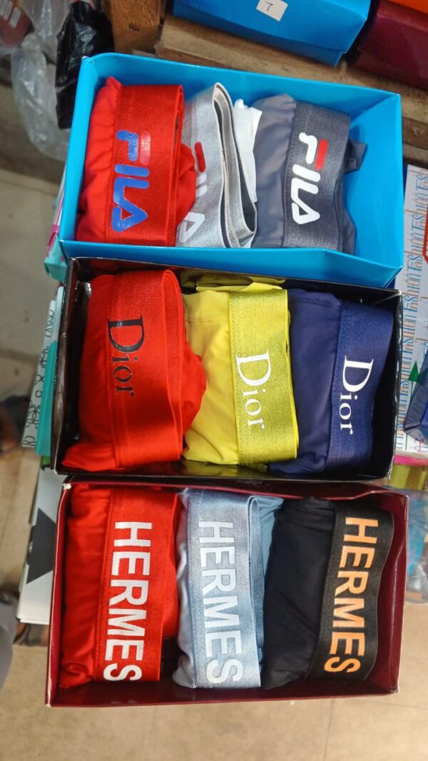 Men’s designer boxers (Hermes/Dior/Kenzo etc) Per box (3 pcs)