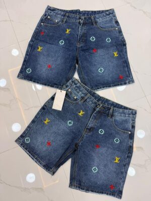 LV Monogram Denim Shorts