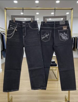 WhatsApp Image 2026-05-03 at 09.16.39 (1) Designer Stitch Dark Denim Jeans (chain detail)