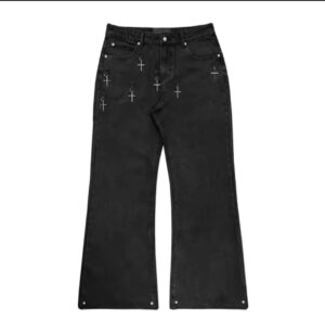 WhatsApp Image 2026-05-03 at 09.16.40 (2) Cross Charm Flared Jeans (Black)