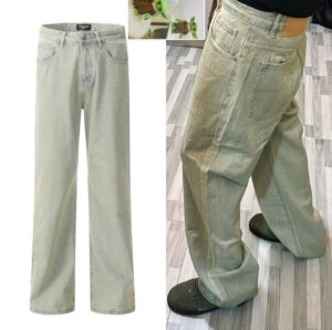 Plain Baggy Jeans (Light Wash)