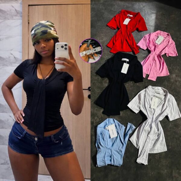 Quality crop top black